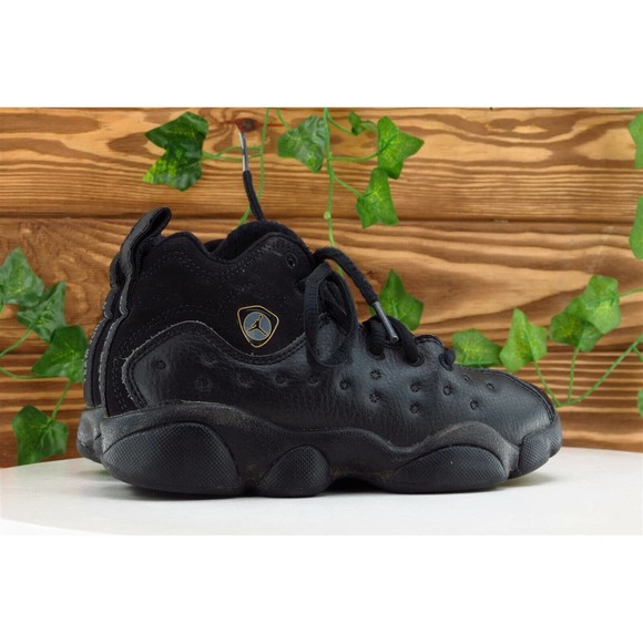 Air Jordan Toddler Boys 12 Medium Black Running Synthetic 820274001 - Picture 4 of 7